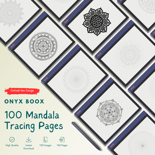 Onyx Boox Mandala Tracing Pages