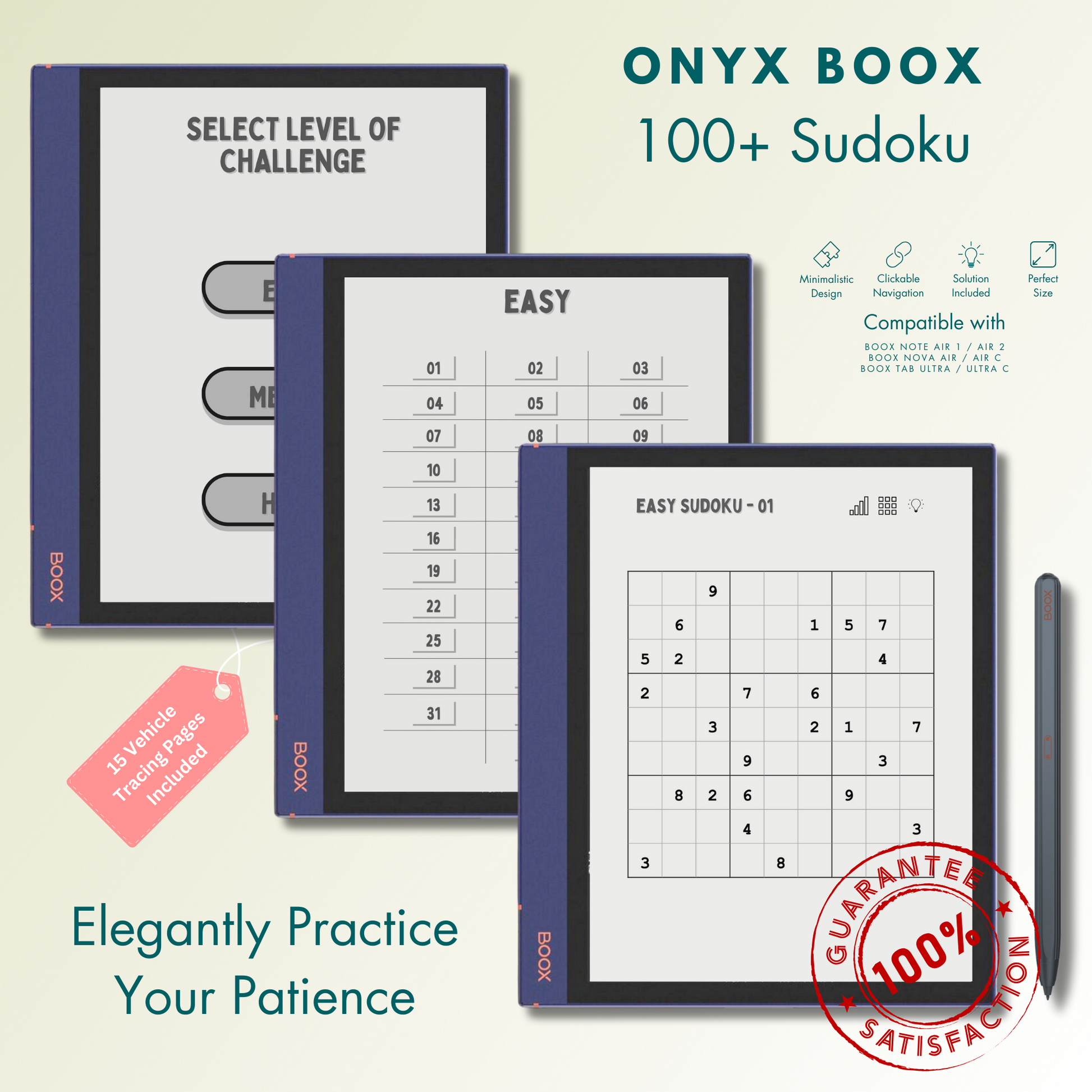100+ Onyx Boox Sudoku Puzzles – E-Ink Elysium