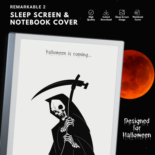 Remarkable 2 Halloween Ghoulish Sleep Screen & Notebook Cover
