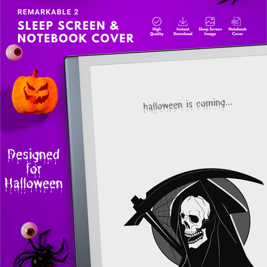 Remarkable 2 Halloween Haunted Sleep Screen & Notebook Cover