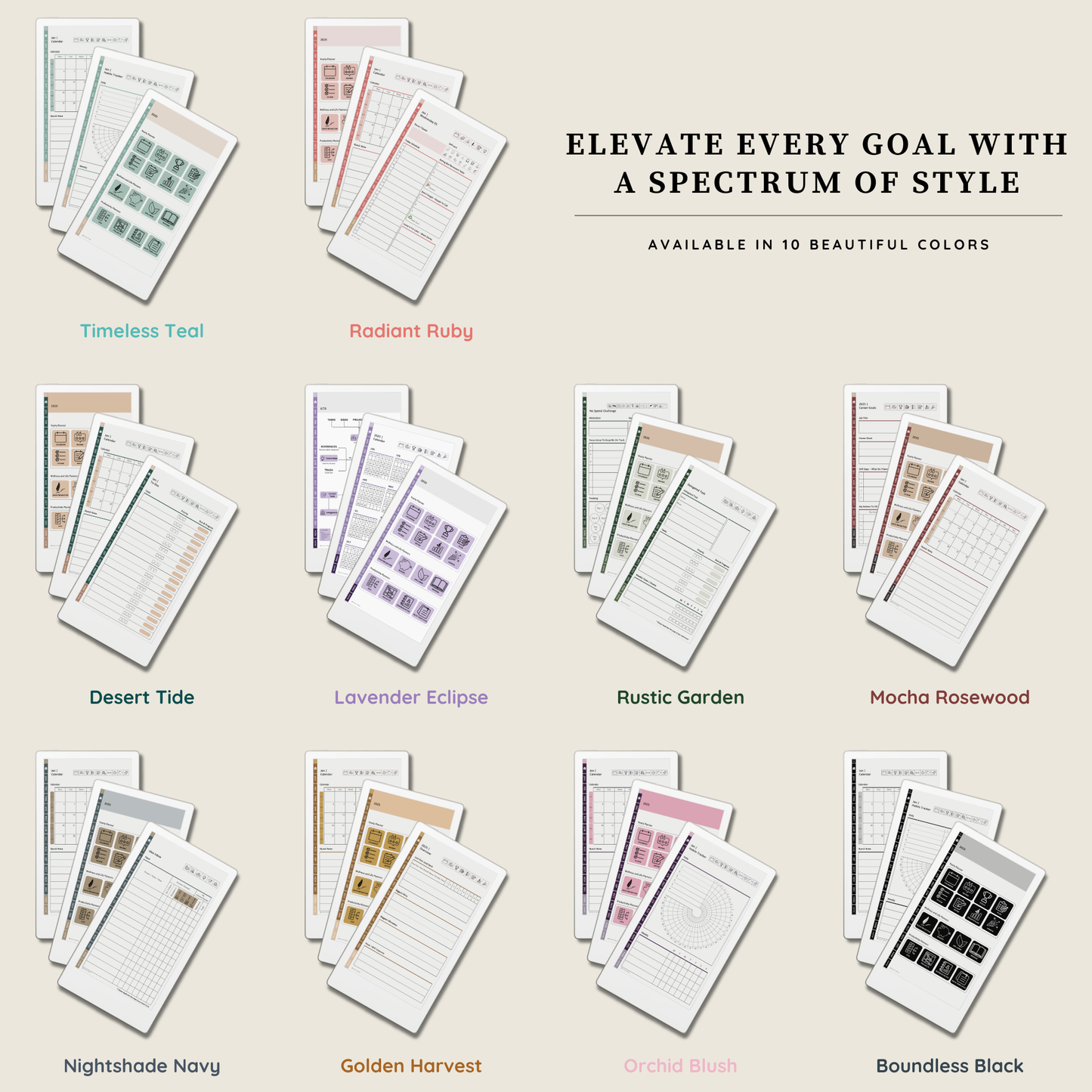 Remarkable Paper Pro Move Ultimate Planner for 2025 & 2026