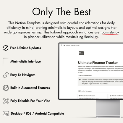 Notion Templates, Notion Finance Tracker.