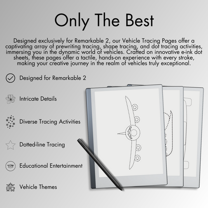 Remarkable 2 Vehicle Tracing Pages