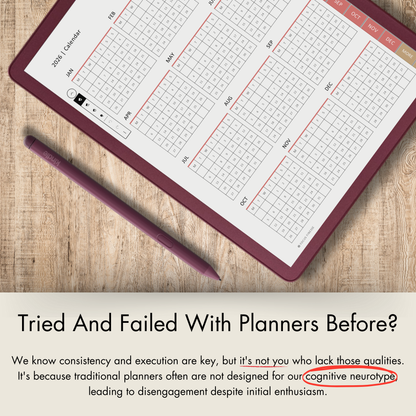 Kindle Scribe Colorsoft Template - Planner for 2026 & 2027