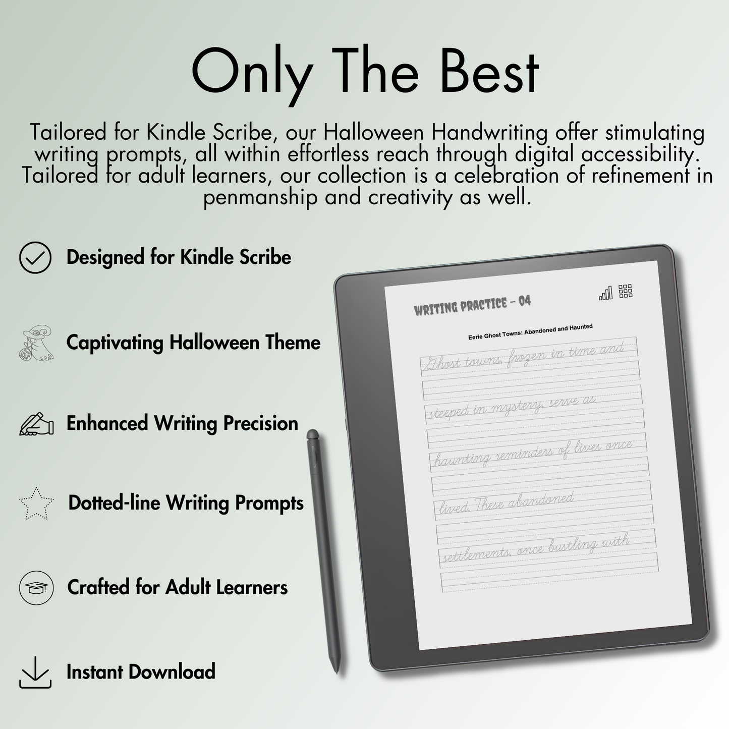 100+ Kindle Scribe Halloween Handwriting Pages