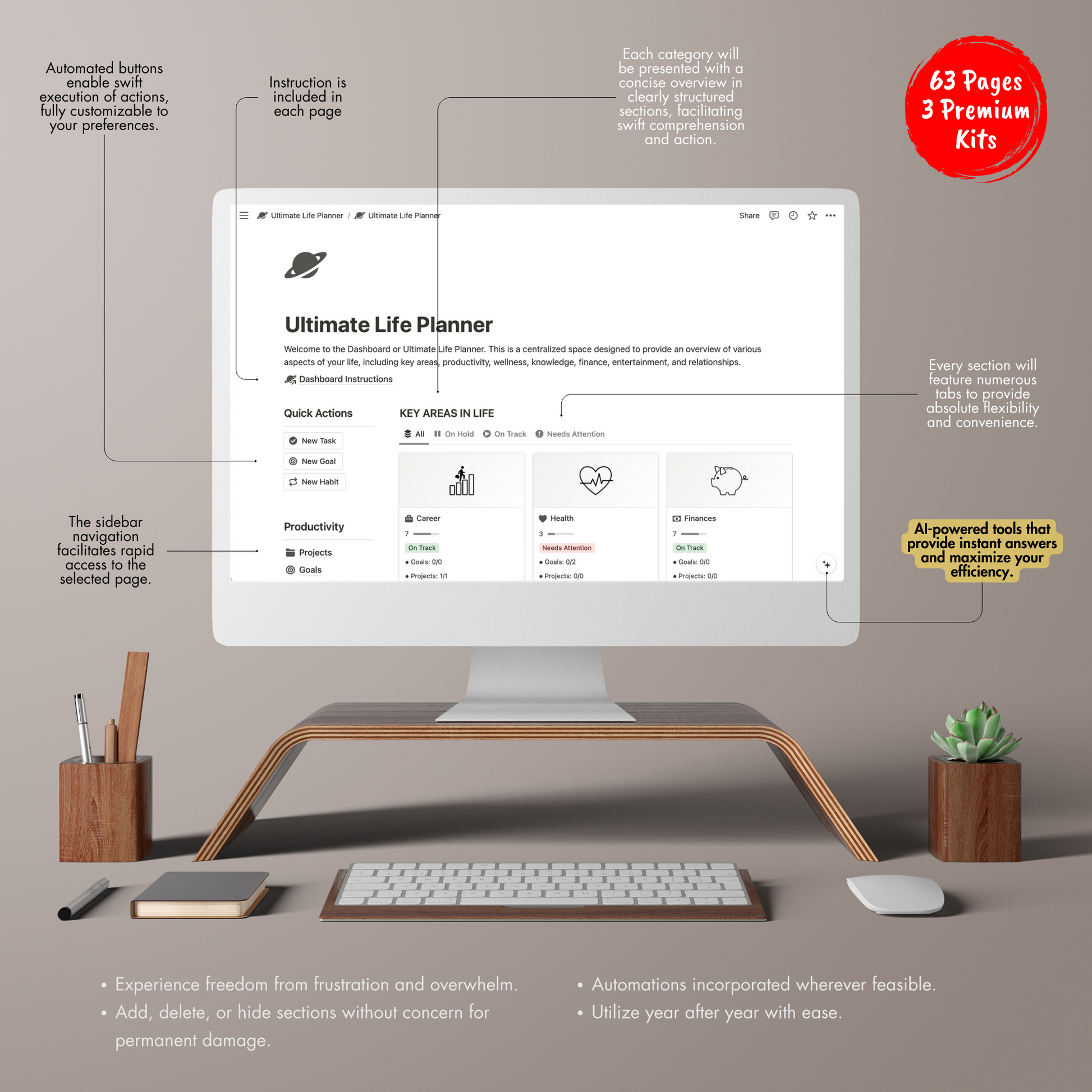 Notion Template, Notion Planner.