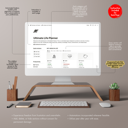 Notion Templates, Notion Planners, Notion Life Planner.