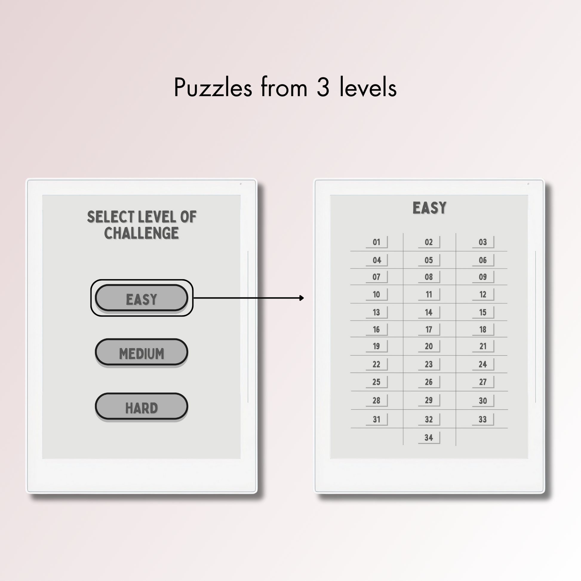 Supernote A5X and A6X Sudoku Puzzles in 3 different levels.