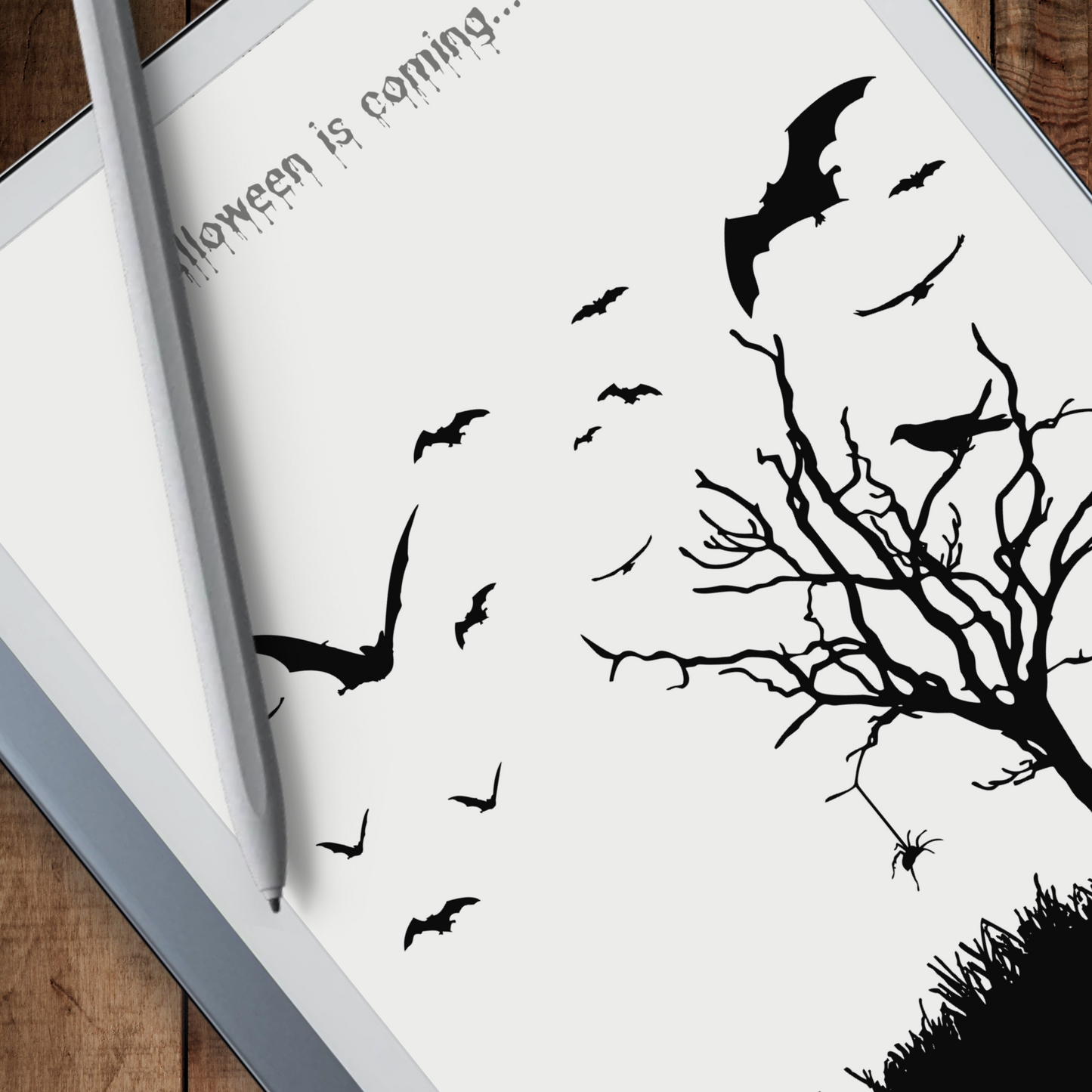Remarkable 2 Halloween Bats Sleep Screen & Notebook Cover