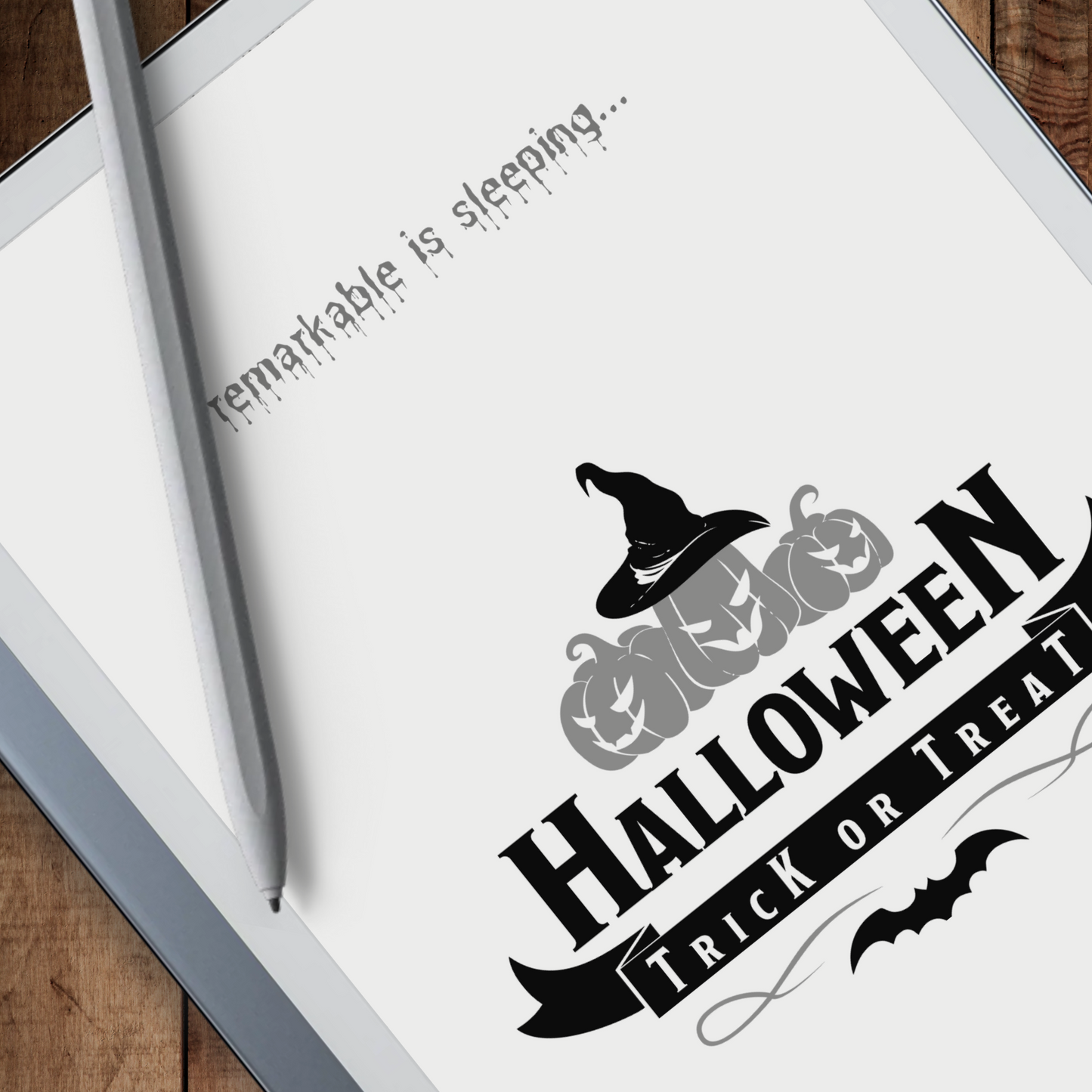 Remarkable 2 Halloween Wicked Sleep Screen & Notebook Cover