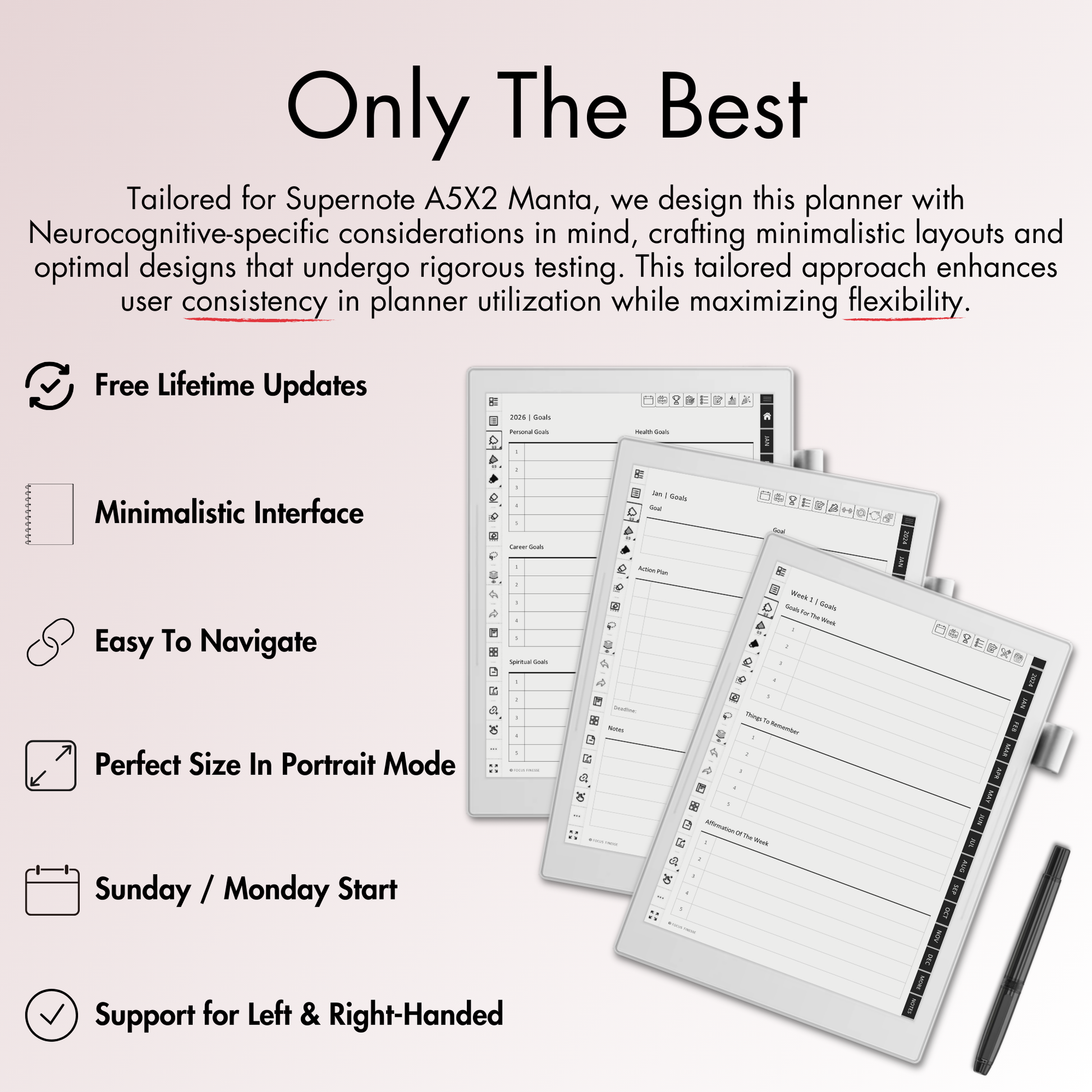 Supernote Manta template planner
Supernote Manta planner template
Supernote Manta digital planner
Supernote Manta planner PDF
Supernote Manta hyperlinked planner
Supernote Manta interactive planner
Supernote Manta undated planner
Supernote Manta daily planner
Supernote Manta weekly planner
Supernote Manta monthly planner
Supernote Manta yearly planner
Supernote Manta productivity planner
Supernote Manta minimalist planner
Supernote Manta habit tracker template
Supernote Manta goal planner template