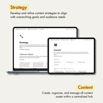 Notion Templates, Notion Content Planner.
