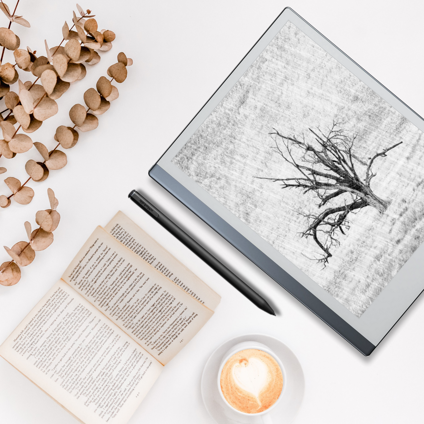 Remarkable 2 Sleep Screen & Notebook Cover Artwork - Imaginative Hand-Drawn Trees Capturing Nature