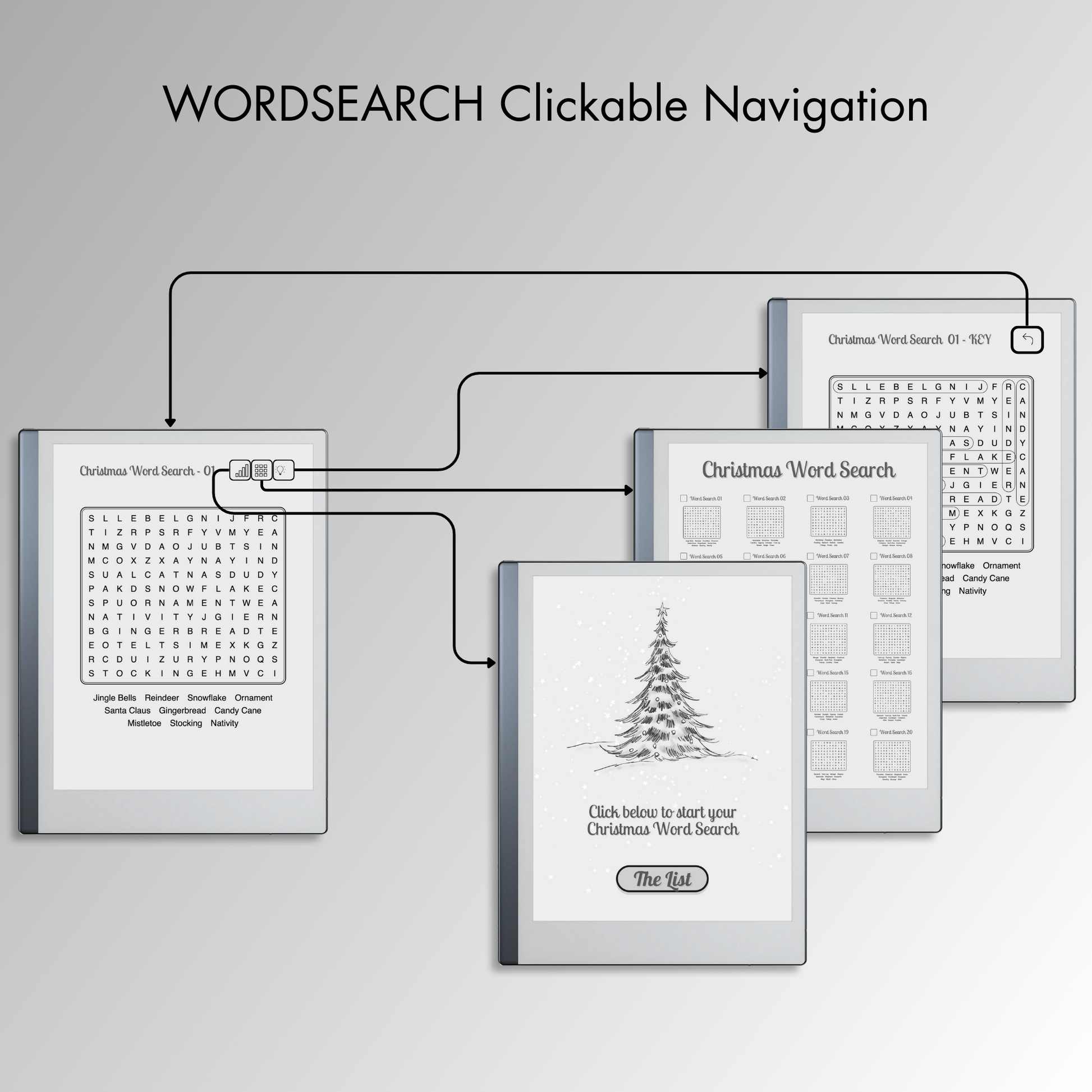 Remarkable 2 Christmas Word Search Puzzles with full reference links.