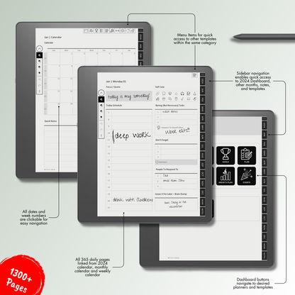 Kindle Scribe Daily Planner.