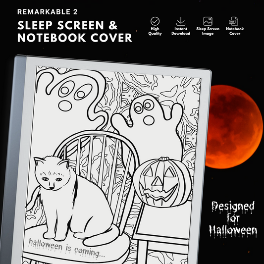 Remarkable 2 Halloween Macabre Sleep Screen & Notebook Cover