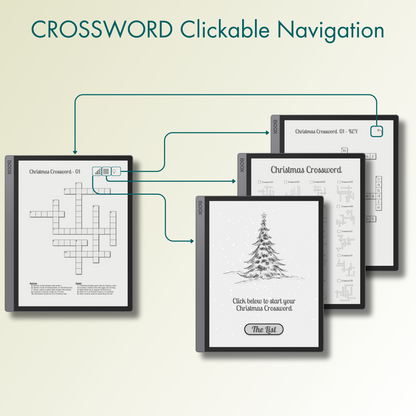 Onyx Boox Christmas Crossword Puzzles with full reference links.