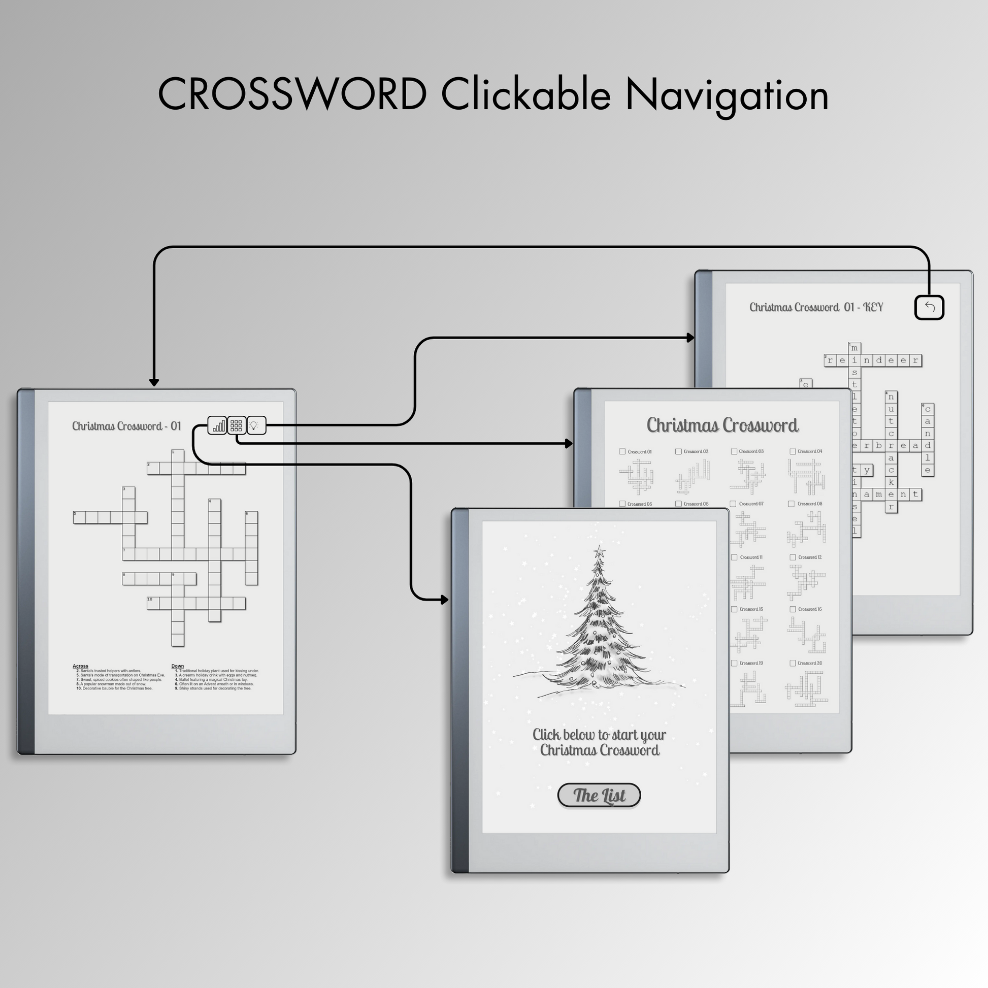 Remarkable 2 Christmas Crossword Puzzles with full reference links.