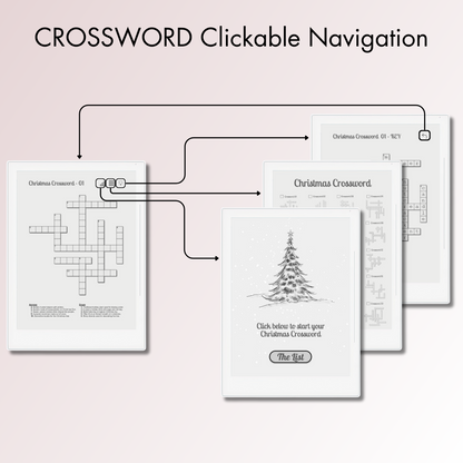 Supernote A5X and A6X Christmas Crossword Puzzles with full reference links.