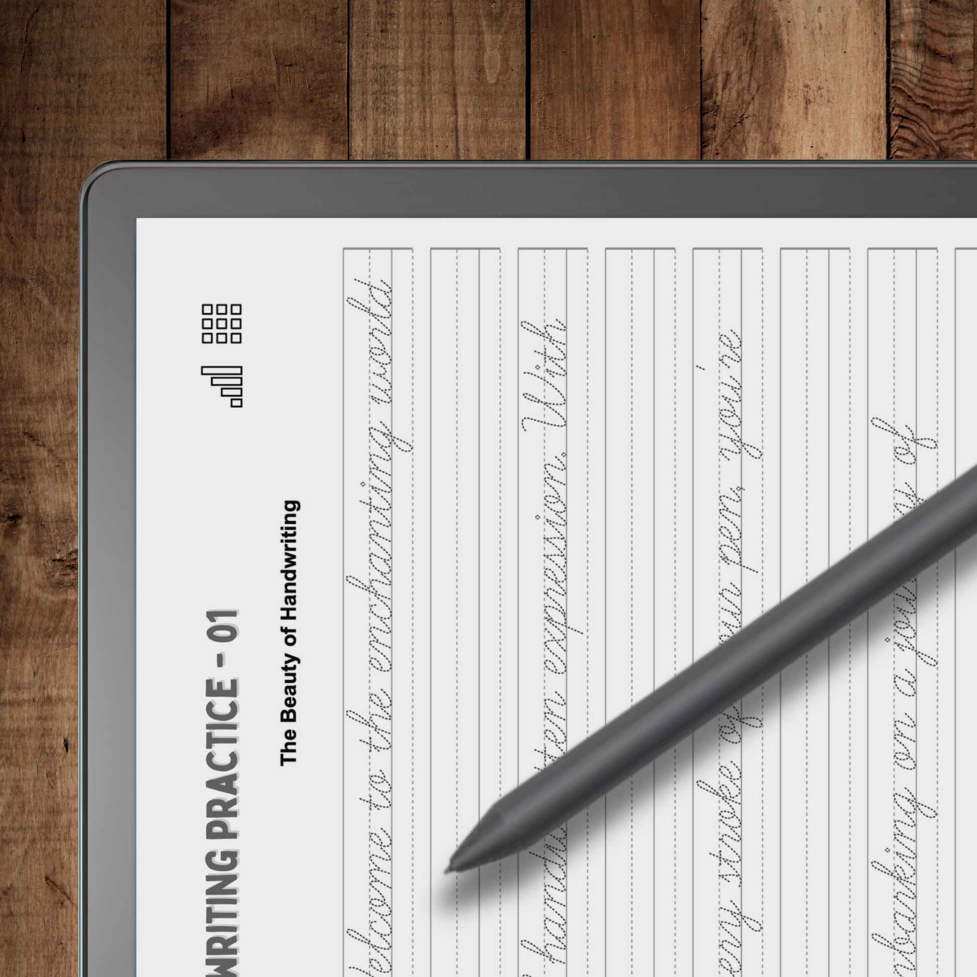 Kindle Scribe Handwriting Templates.