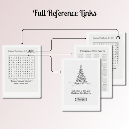 Supernote A5X and A6X Christmas Word Search with full referenced links.