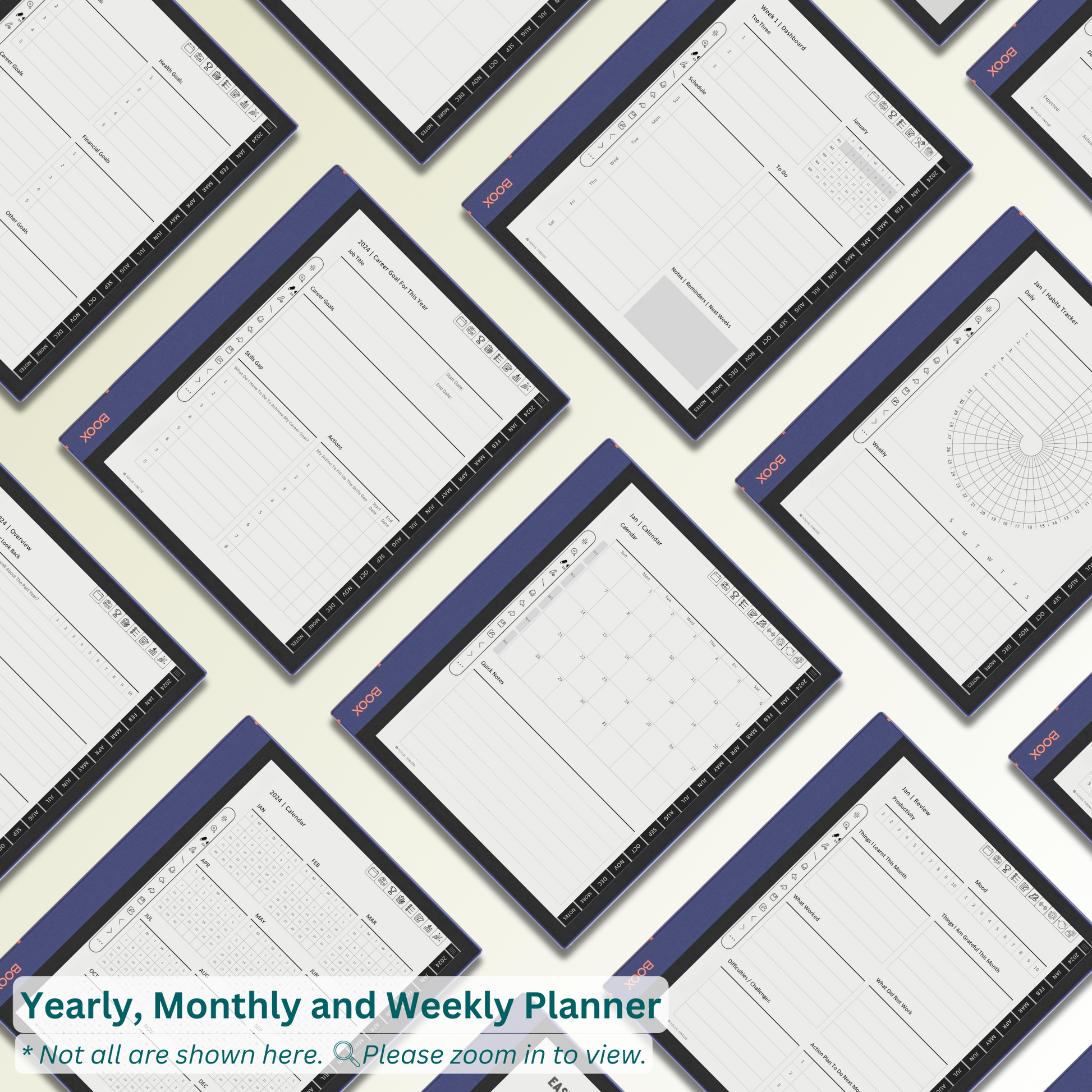 Onyx Boox Weekly Planner Templates.