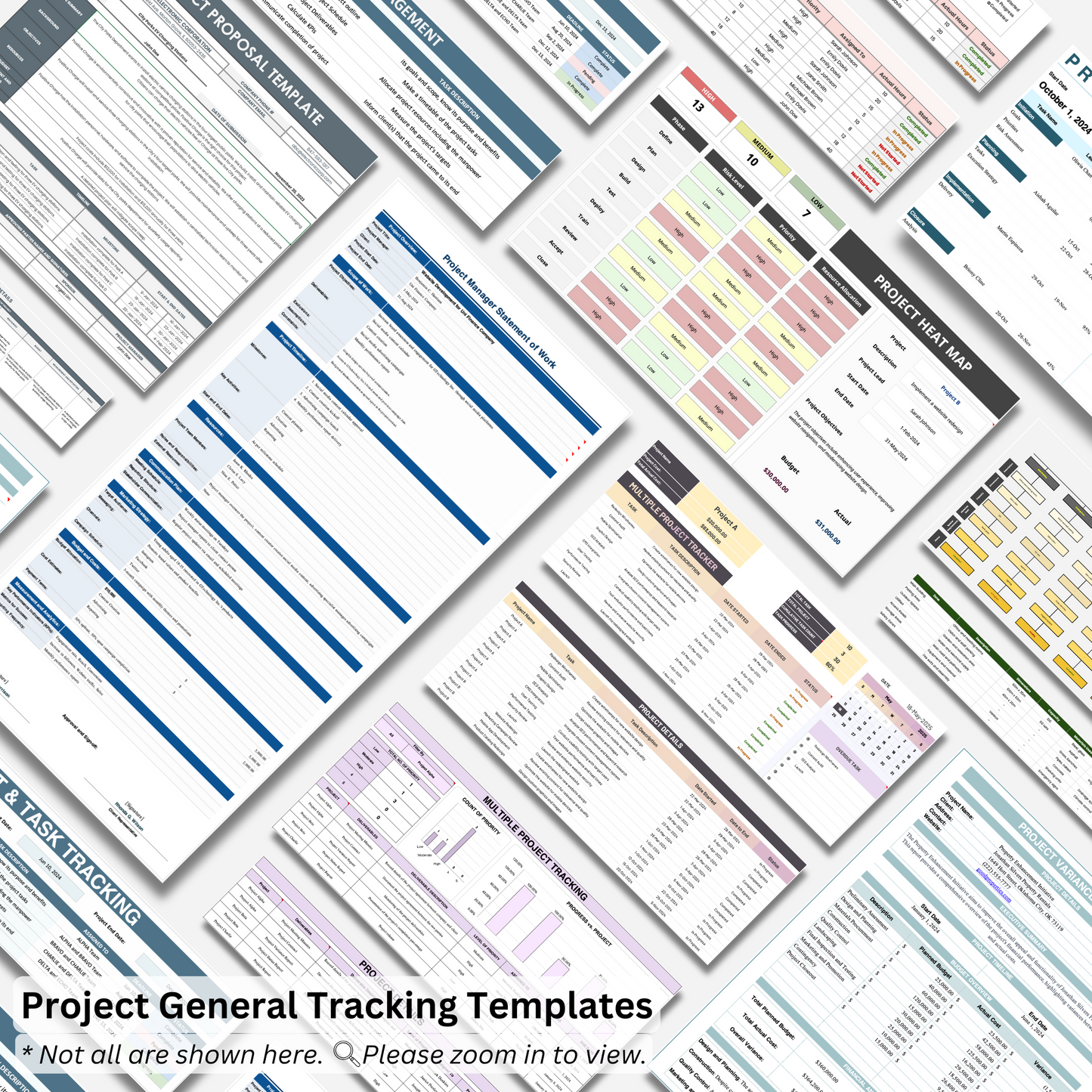 Excel Project Management Template Bundle