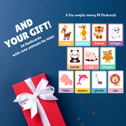 Remarkable 2 Flashcards for Kids in 12 pages (300 DPI).