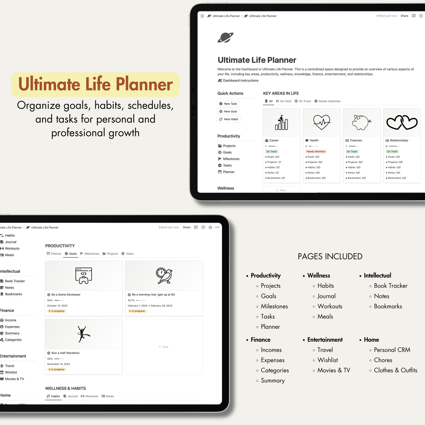 Notion Templates, Notion Finance Tracker.