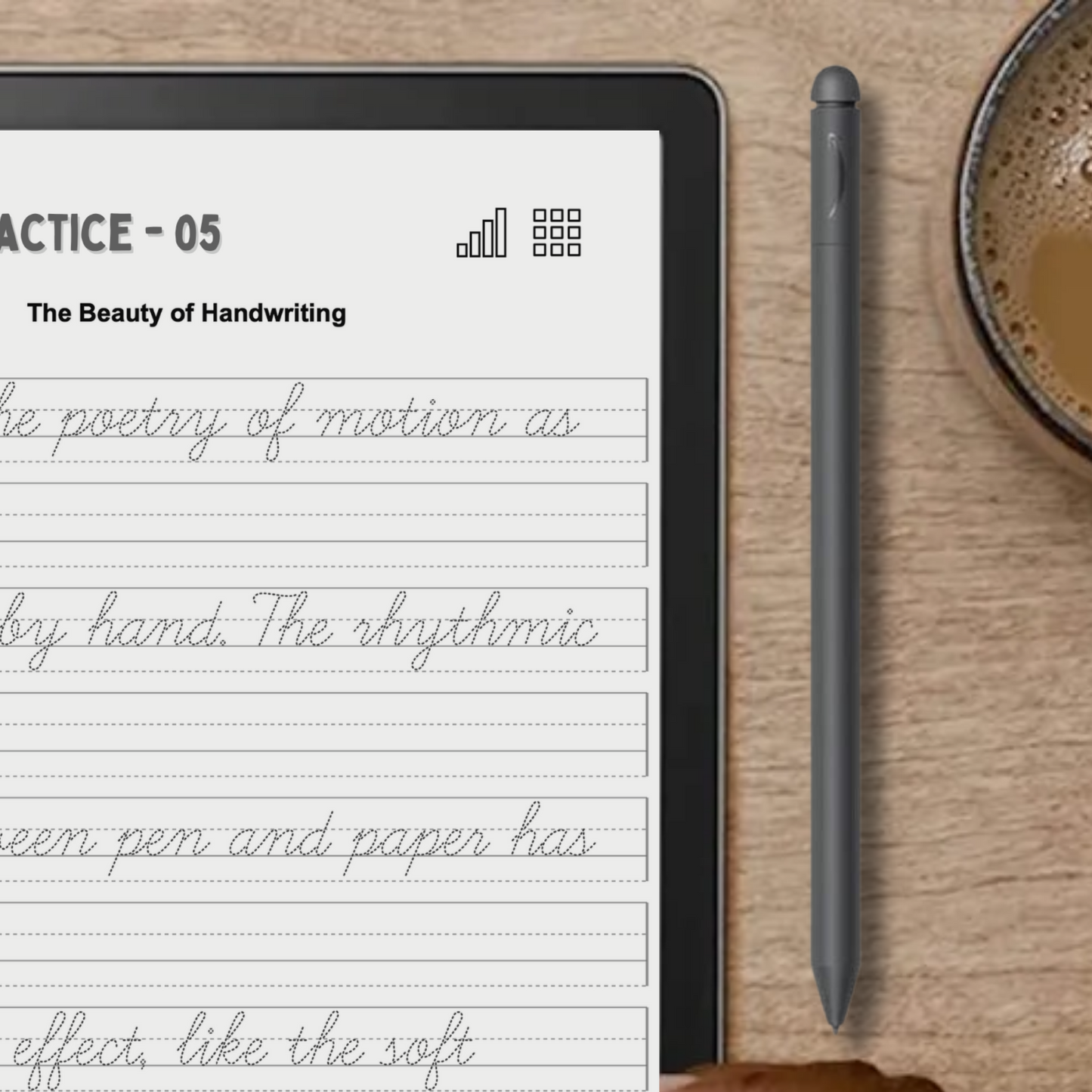 Kindle Scribe Handwriting Templates.