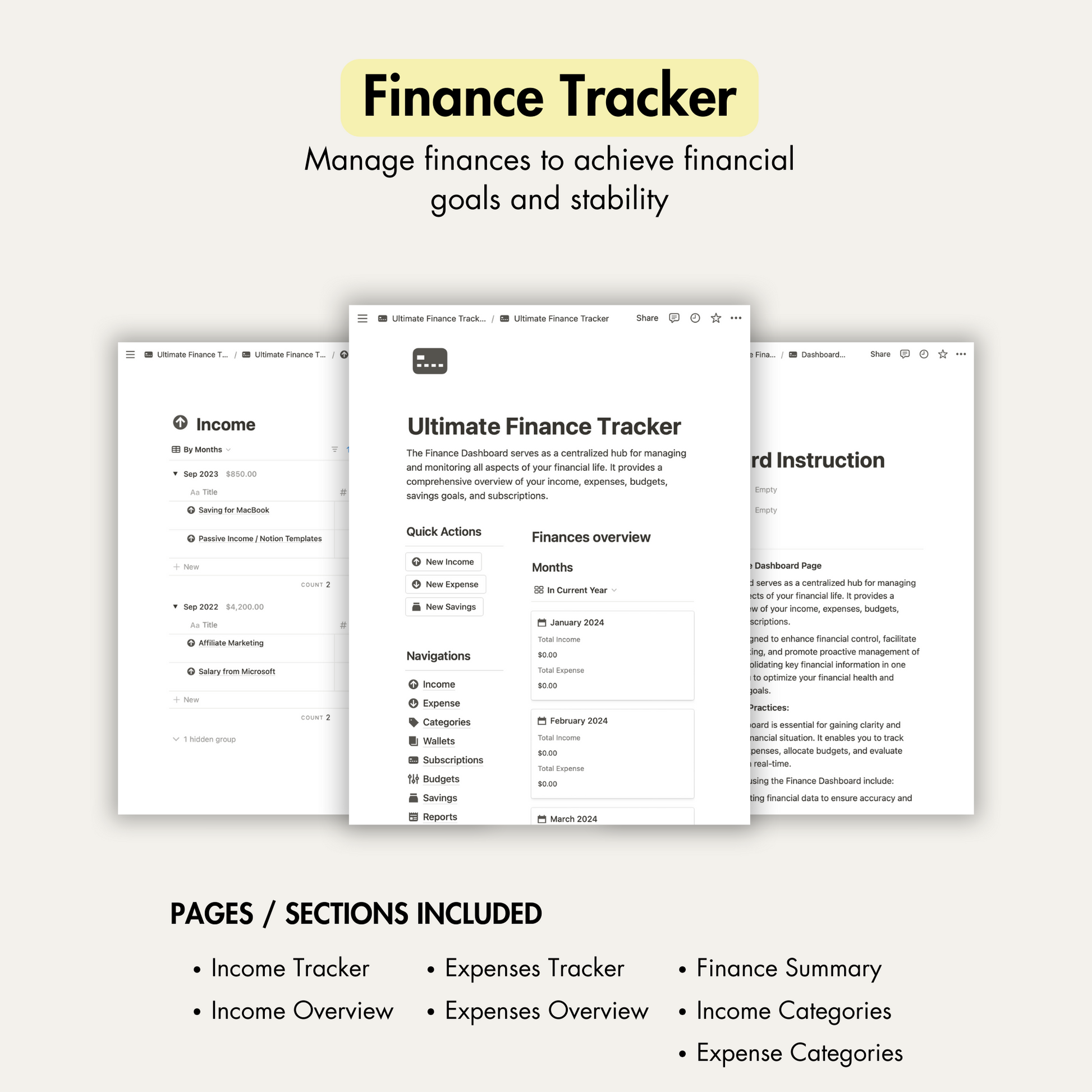 Notion Templates, Notion Planners, Notion Life Planner.