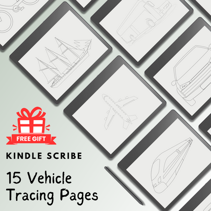 Kindle Scribe Tracing Pages as Gift.