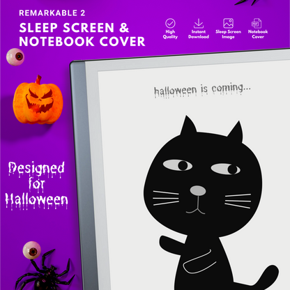 Remarkable 2 Halloween Creepy Sleep Screen & Notebook Cover