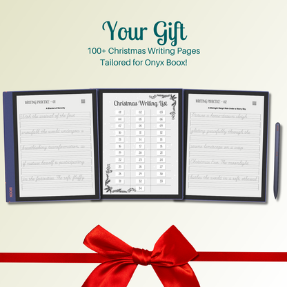 Onyx Boox Christmas Tracing Pages