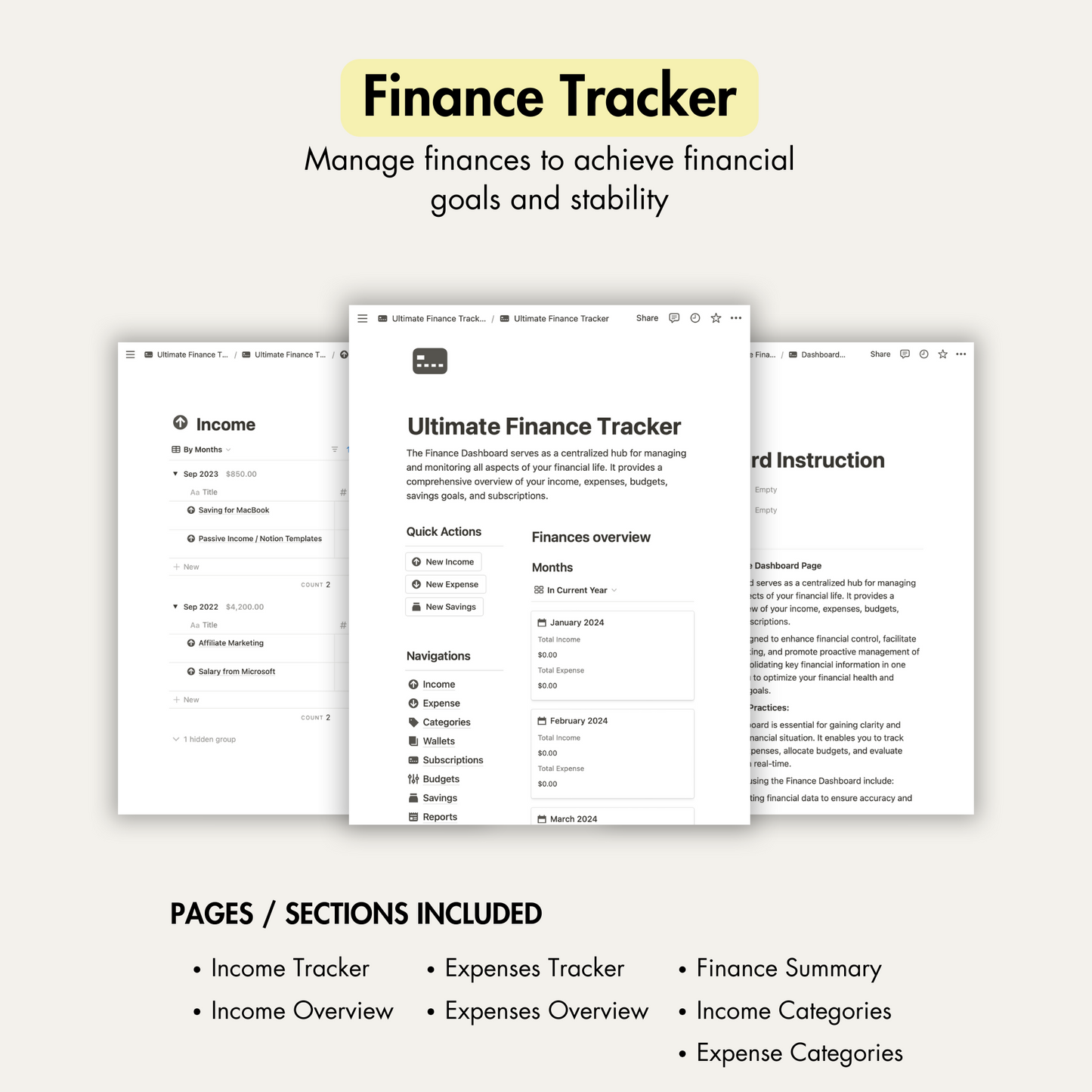 Second Brain Notion Template, Notion Planner.