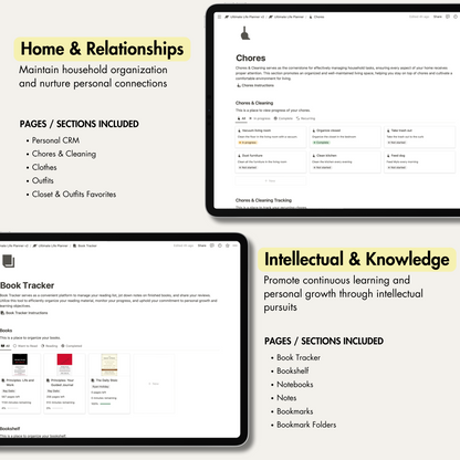 Notion Templates, Notion Planners, Notion Life Planner.