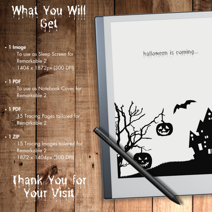 Remarkable 2 Halloween Enchanted Sleep Screen & Notebook Cover
