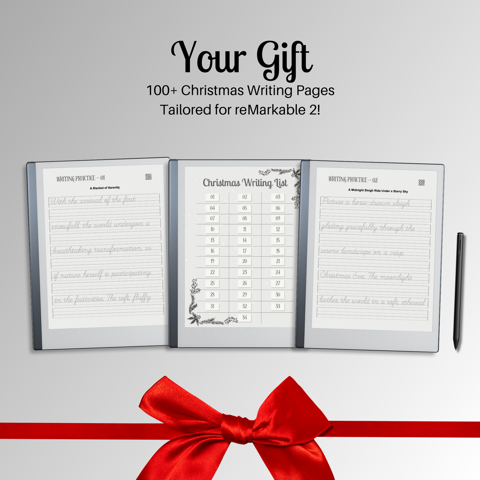 Remarkable 2 Handwriting Pages as Gift